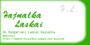 hajnalka laskai business card